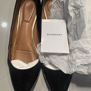Givenchy Black Leather Flats